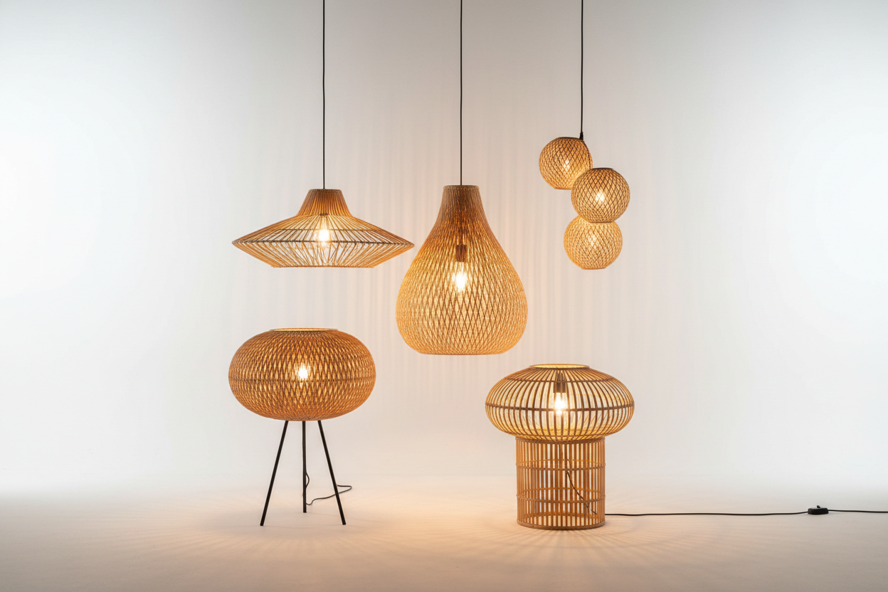 Rattan Lampen