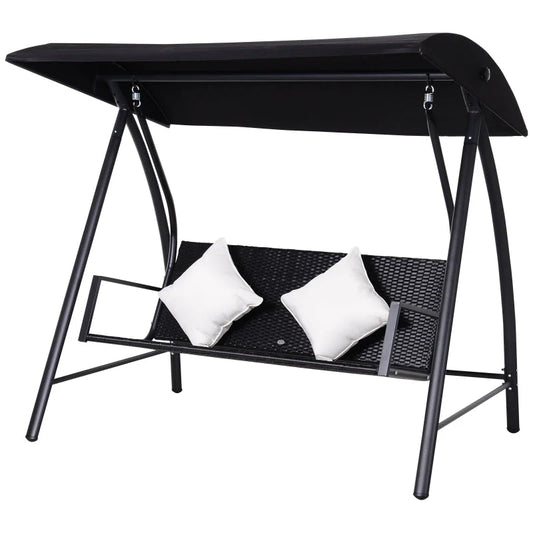 rattan- gartenschaukel 