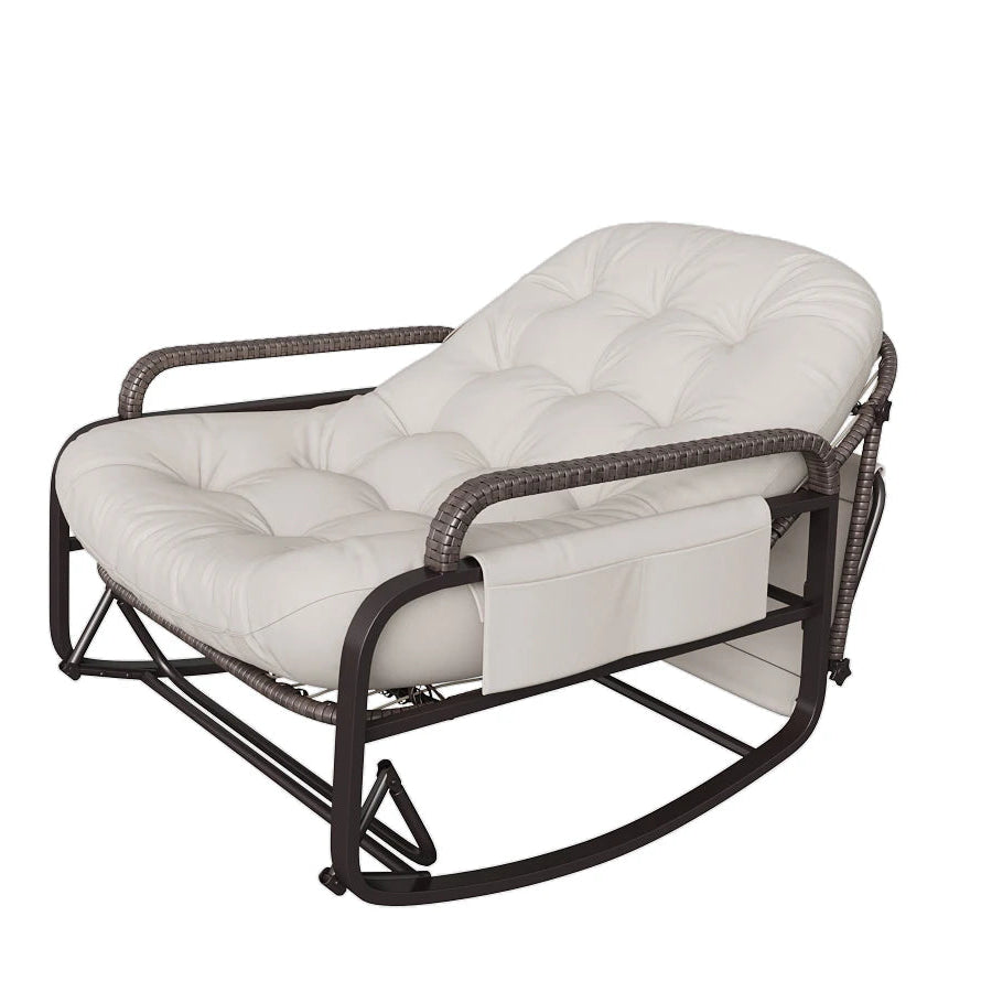 rattan-schaukelstuhl