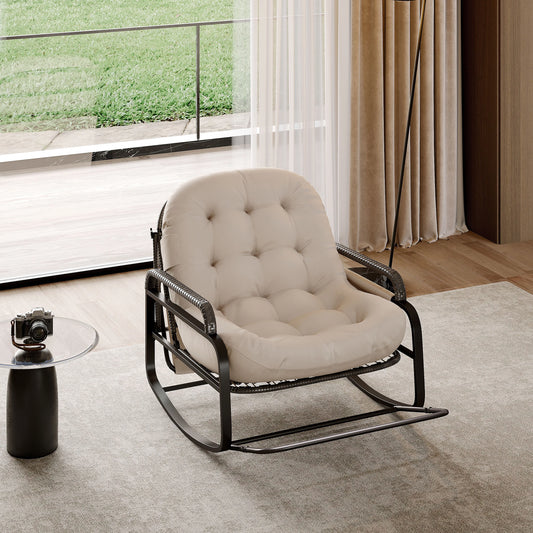 rattan schaukelstuhl