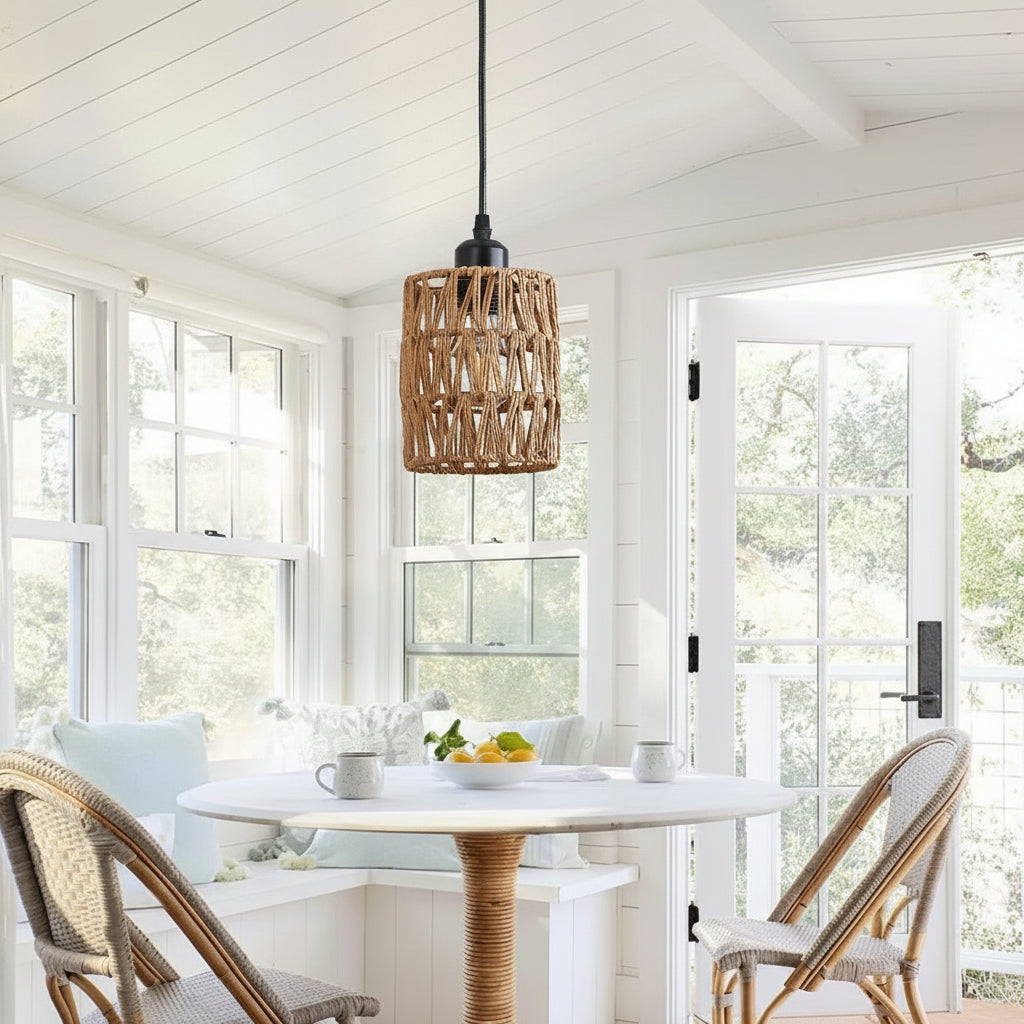 Rattan Pendelleuchte