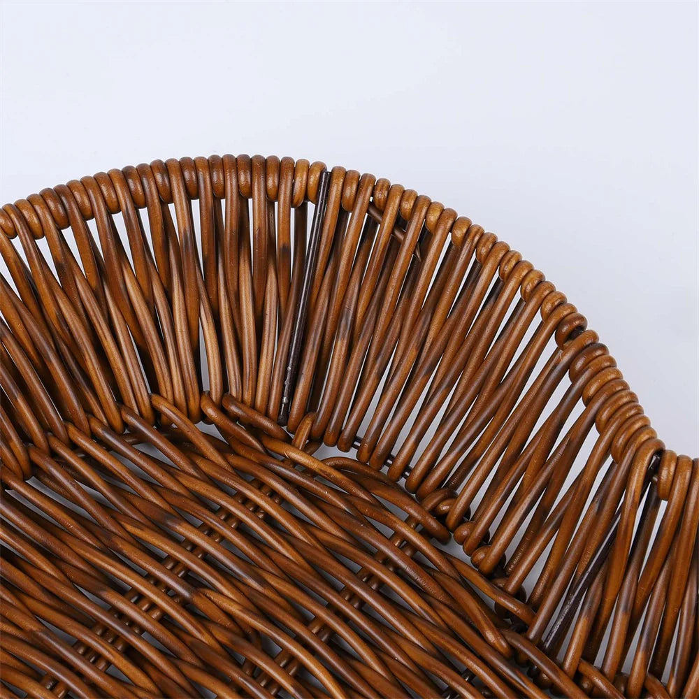 2er Set Herzförmige Brotkörbe im Rattan-Look | Servier- & Aufbewahrungskörbe | RattanHaus™