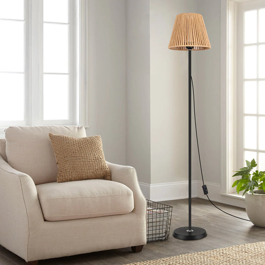 Rattan Stehlampe – Rattan Lampe Stehlampe im modernen Boho Design | RattanHaus™