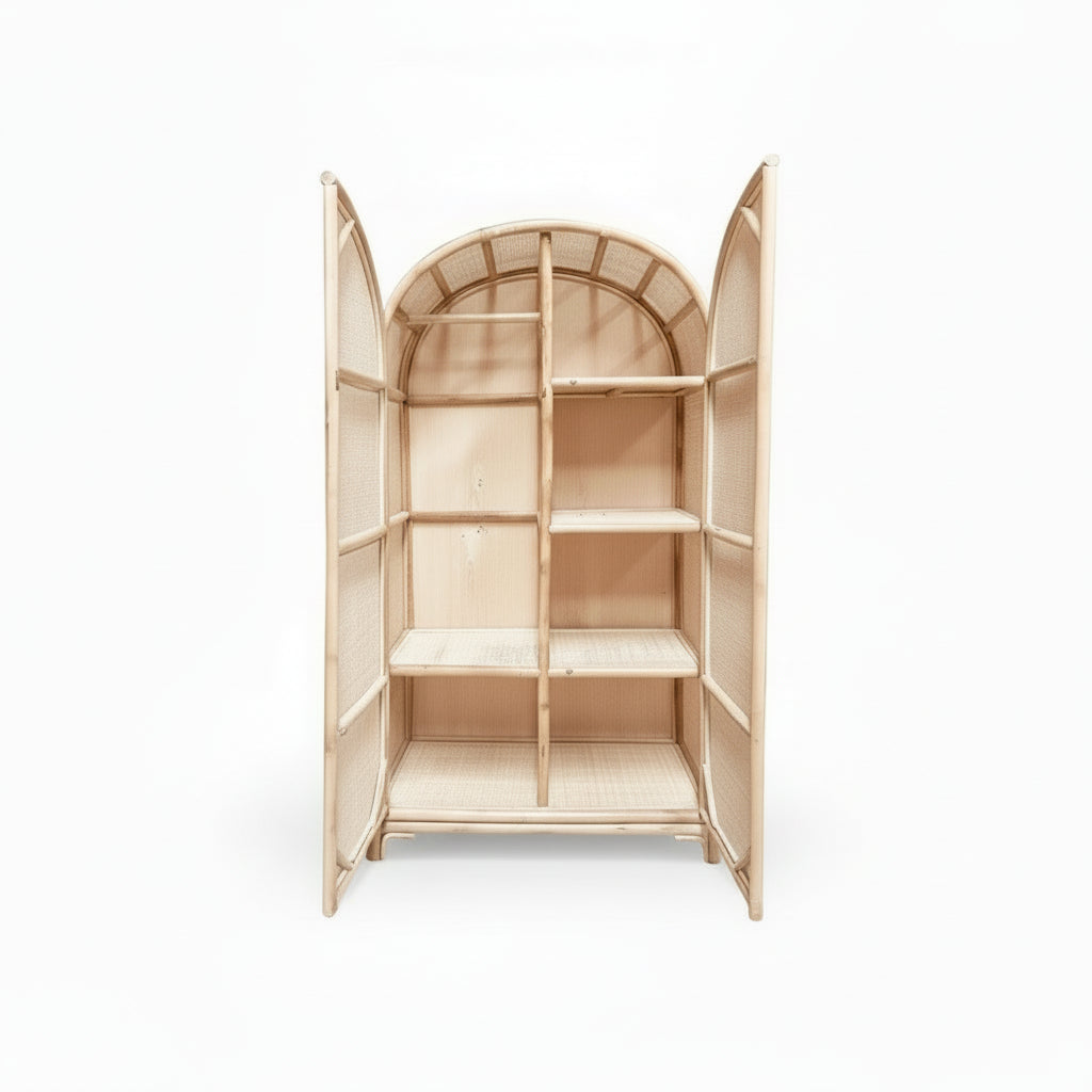 Rattan Kleiderschrank Minimal – Naturdesign | RattanHaus™