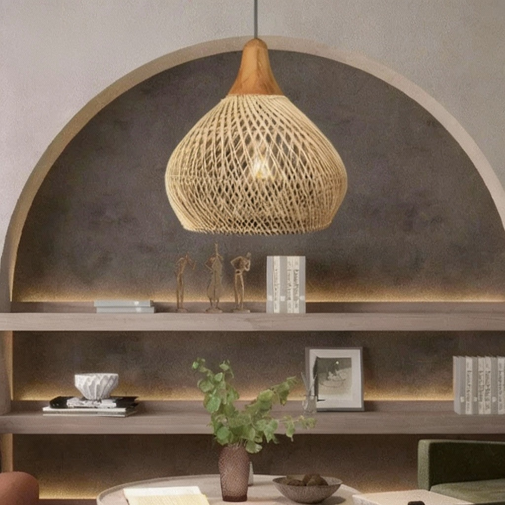 Rattan Pendelleuchte