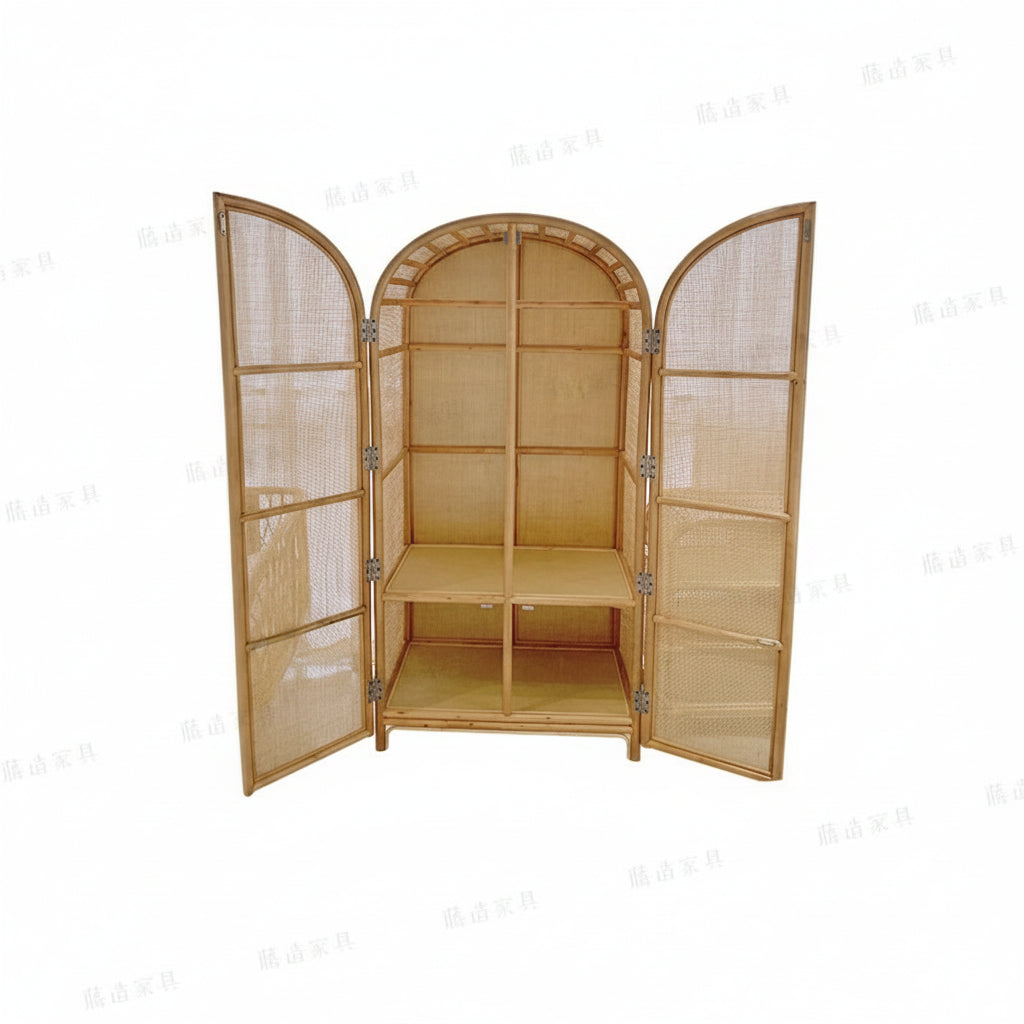 Rattan Kleiderschrank Minimal – Naturdesign | RattanHaus™