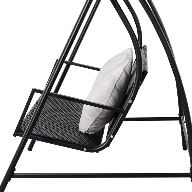 rattan- gartenschaukel 